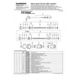 1 Corps De Roue Libre SHIMANO Y3AX98010 FH-R080 Silent Clutch Complete Freewheel Body -Magasin De Sport De Vélo 1 corps de roue libre shimano y3ax98010 fh r080 silent clutch complete freewheel body 1