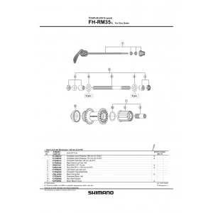 1 Corps De Roue Libre SHIMANO Y3TE98050 FH-RM35 Freewheel Body Unit 4 1 Corps De Roue Libre SHIMANO Y3TE98050 FH-RM35 Freewheel Body Unit – Image 2