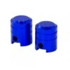 2 Bouchons De Valve BIKE PARTS Caps PISTON Shrader Bleu