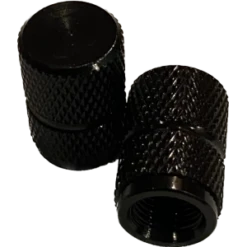 2 Bouchons De Valve BIKE PARTS Caps Shrader Noir
