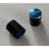 2 Bouchons De Valve NO CONTEST Carbon Caps Shrader Bleu