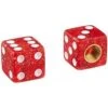 2 Bouchons De Valve TRIK TOPZ Dé Caps Shrader Rouge Translucide -Magasin De Sport De Vélo 2 bouchons de valve trik topz de caps shrader rouge translucide