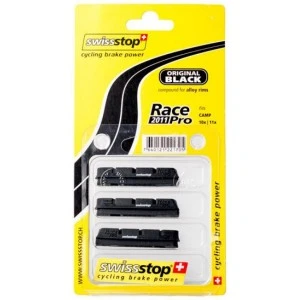4 Cartouches/patins De Frein SWISSSTOP RACE PRO Original Black Campagnolo Alu 4 4 Cartouches/patins De Frein SWISSSTOP RACE PRO Original Black Campagnolo Alu – Image 2