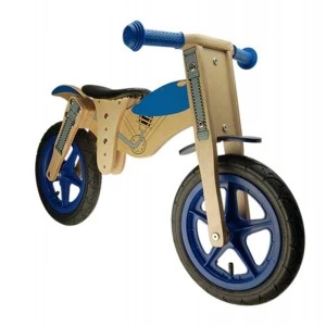 Draisienne En Bois MOTO Bleu 12" Evolutif 2-4ans 3 Draisienne En Bois MOTO Bleu 12" Evolutif 2-4ans