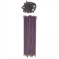 Pack De 50 Rayons SHADOW CONSPIRACY Straight Spokes Acier / 184mm Violet (BMX 20")