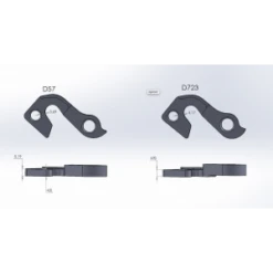 Patte De Dérailleur PILO D57 GT Bicycles (GH-100) / Hanger / Schaltauge -Magasin De Sport De Vélo patte de derailleur pilo d57 gt bicycles gh 100 hanger schaltauge 2