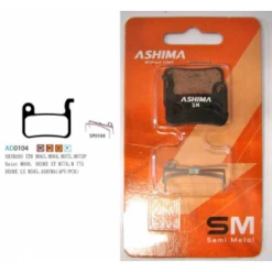 Plaquettes ASHIMA AD0104-SM Semi Metal Shimano Deore LX SLX XT XTR HONE SAINT