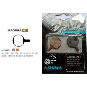 Plaquettes ASHIMA AD0201-SM Semi Metal MAGURA Louise 1999/2000 Clara 2000 4 Plaquettes ASHIMA AD0201-SM Semi Metal MAGURA Louise 1999/2000 Clara 2000 – Image 2