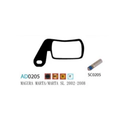 Plaquettes ASHIMA AD0205-SM Semi Metal MAGURA Marta Marta SL 2002/2008 -Magasin De Sport De Vélo plaquettes ashima ad0205 sm semi metal magura marta marta sl 20022008 1