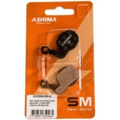 Plaquettes ASHIMA AD0206-SM Semi Metal MAGURA Louise 2007 Marta 2009 Julie HD -Magasin De Sport De Vélo plaquettes ashima ad0206 sm semi metal magura louise 2007 marta 2009 julie hd 1