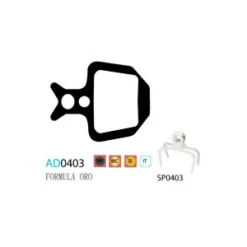 Plaquettes ASHIMA AD0403-OR Organic FORMULA ORO K24 K18 PURO BIANCO -Magasin De Sport De Vélo plaquettes ashima ad0403 or organic formula oro k24 k18 puro bianco 1